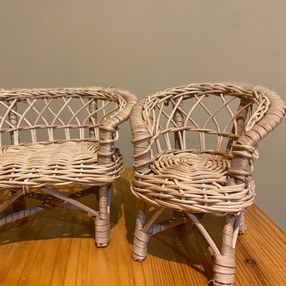 Vintage 70’s Miniature Wicker Set - IMMACULATE CONDITION - Picture 7 of 7